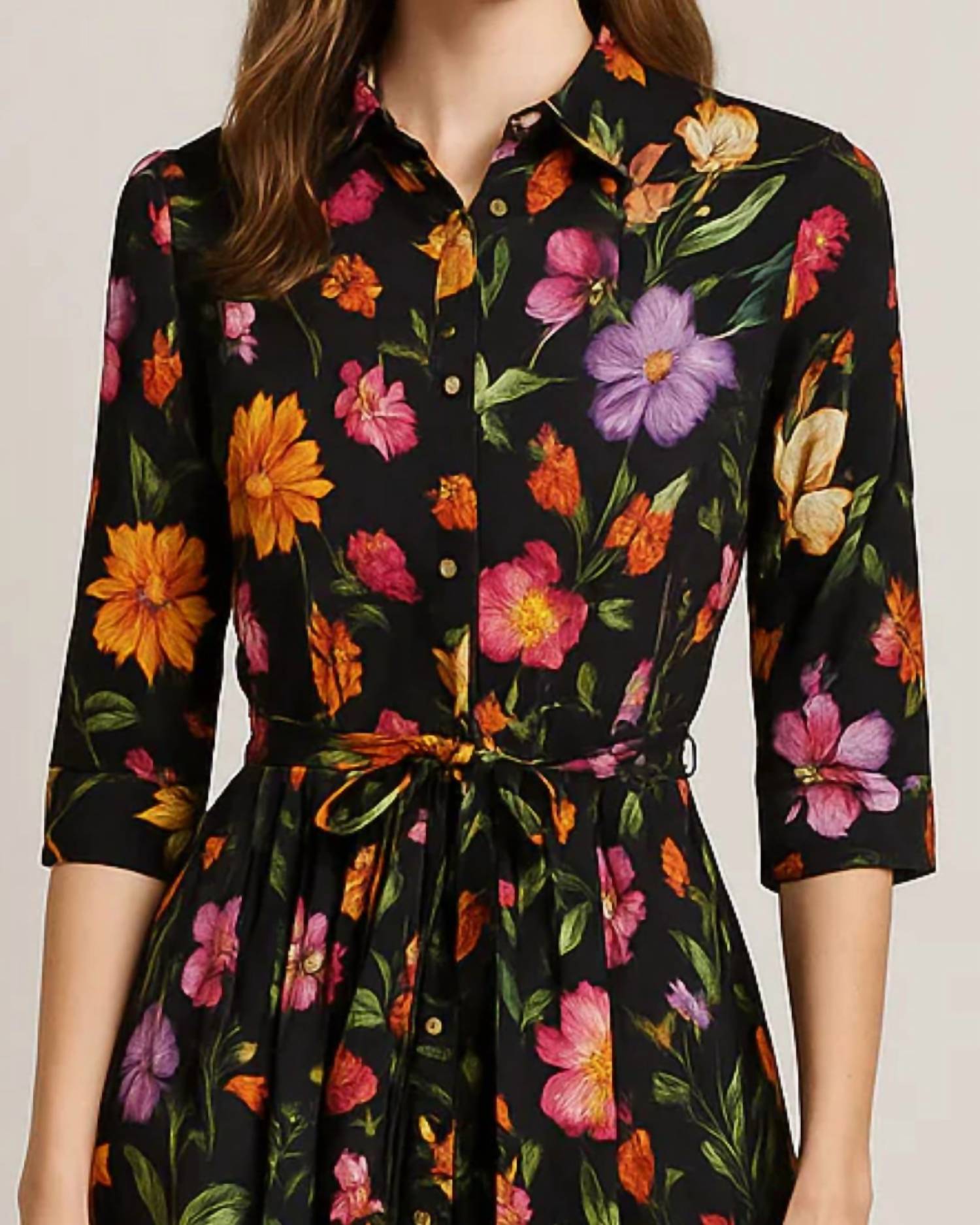 Vilagallo - Floral Print Maxi Dress