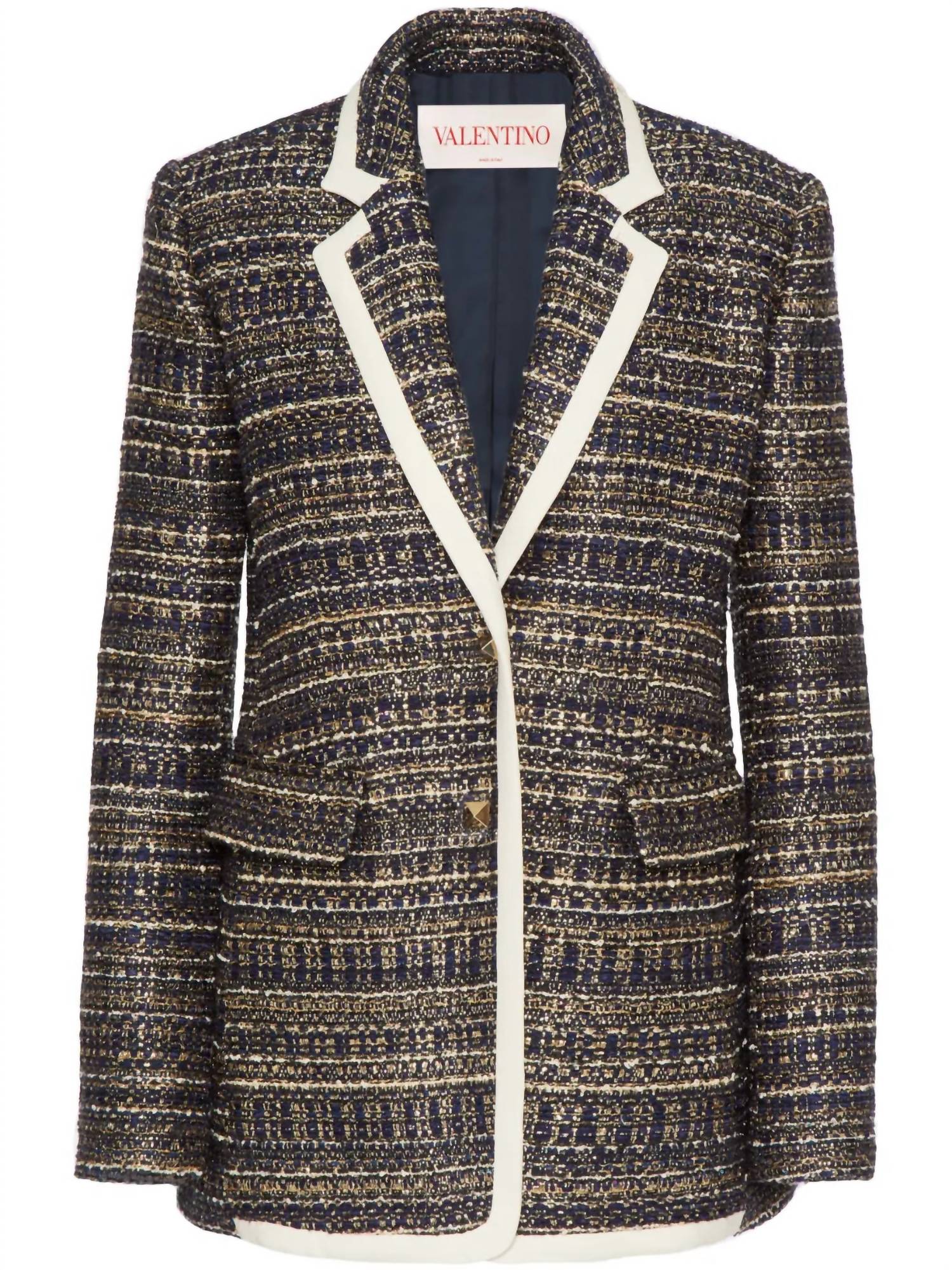 Valentino - Tweed Party Single-breasted Blazer