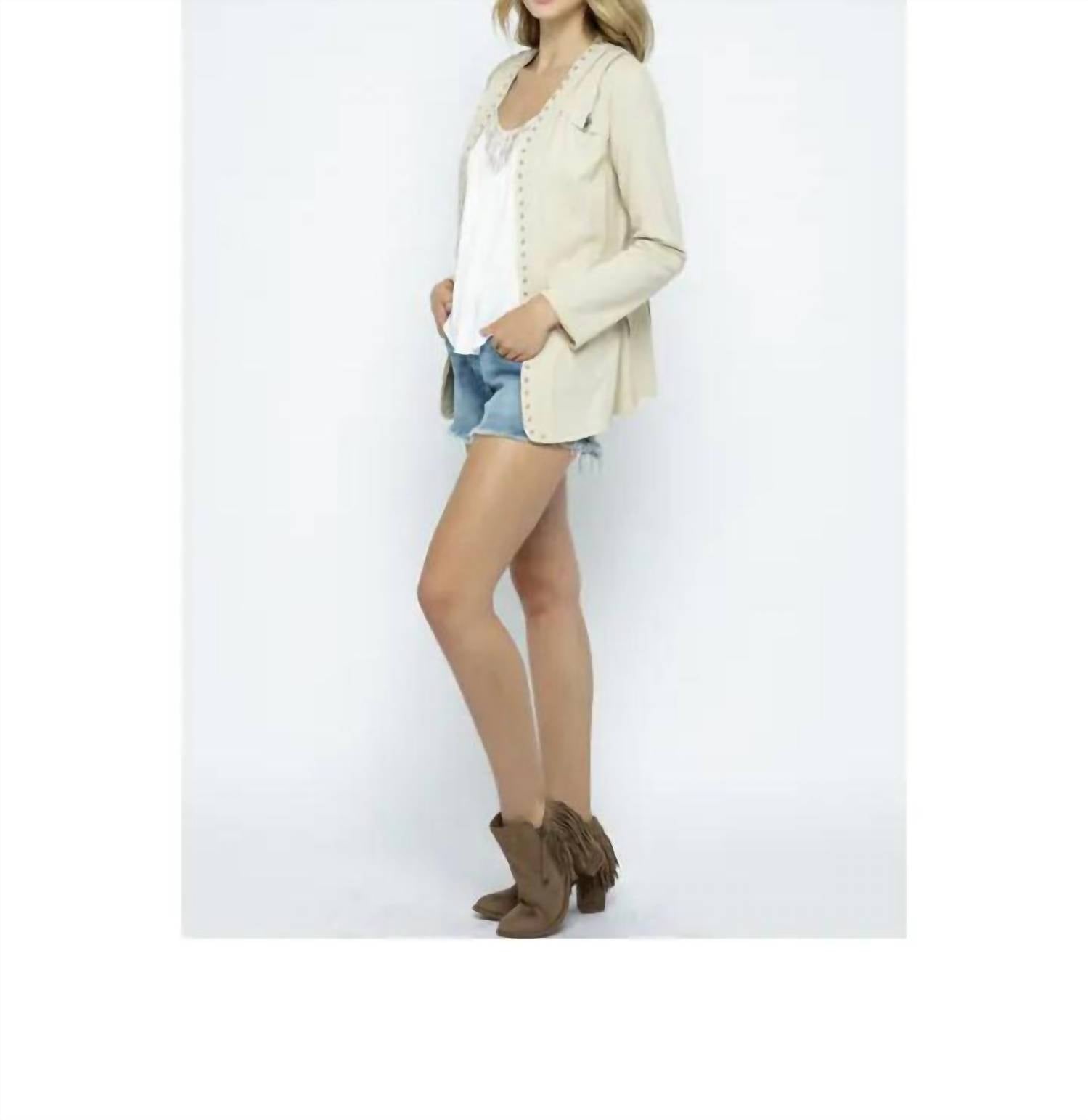 Vocal Apparel - Stud Jacket With Shoulder & Side Zippers
