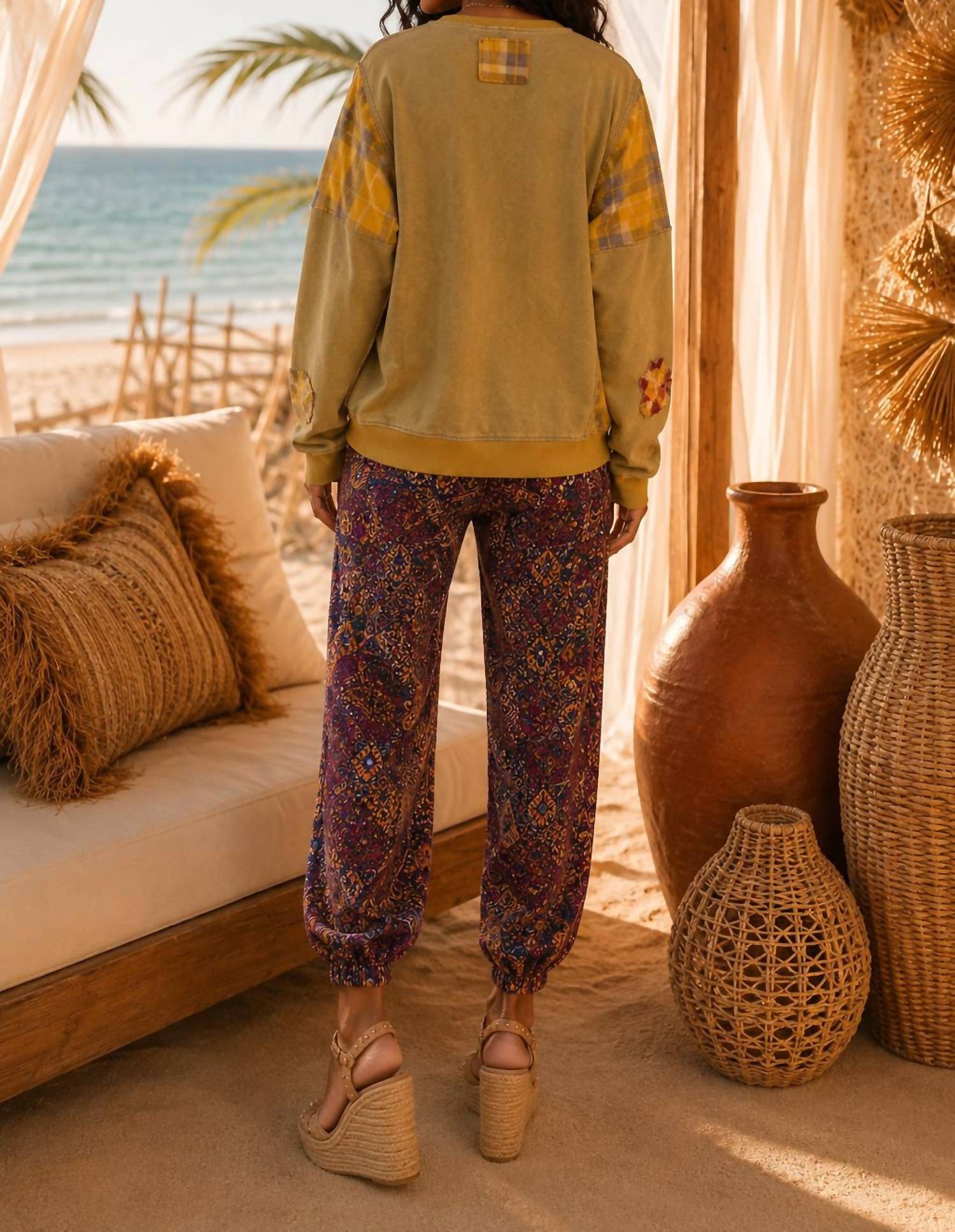 Little Secret Of Mine - Heart Full of Sunshine Patch Sweatshirt
