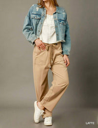 Trendsi - Umgee Cargo-Inspired Drawstring Pants