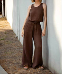 Caydn - Bailey Gauze Wide Leg Pants