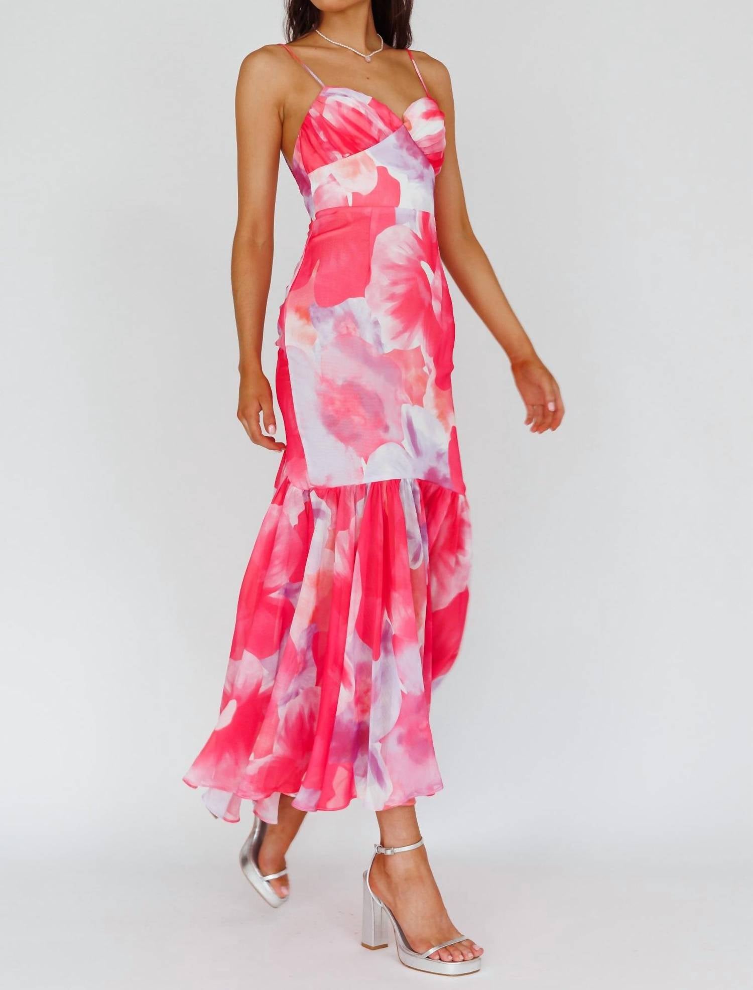 Here Comes The Sun - Floral Midi Dress