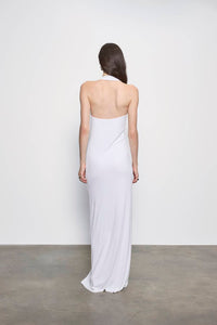 Enza Costa - SILK RIB U HALTER FLUID MAXI DRESS