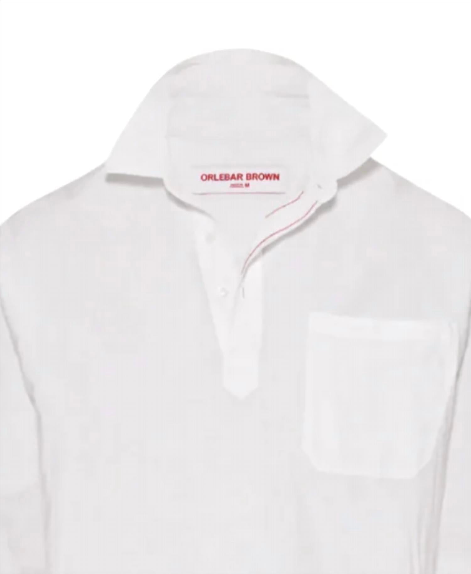 Orlebar Brown - Men's Shanklin Chainstitch Long Sleeve Shirt