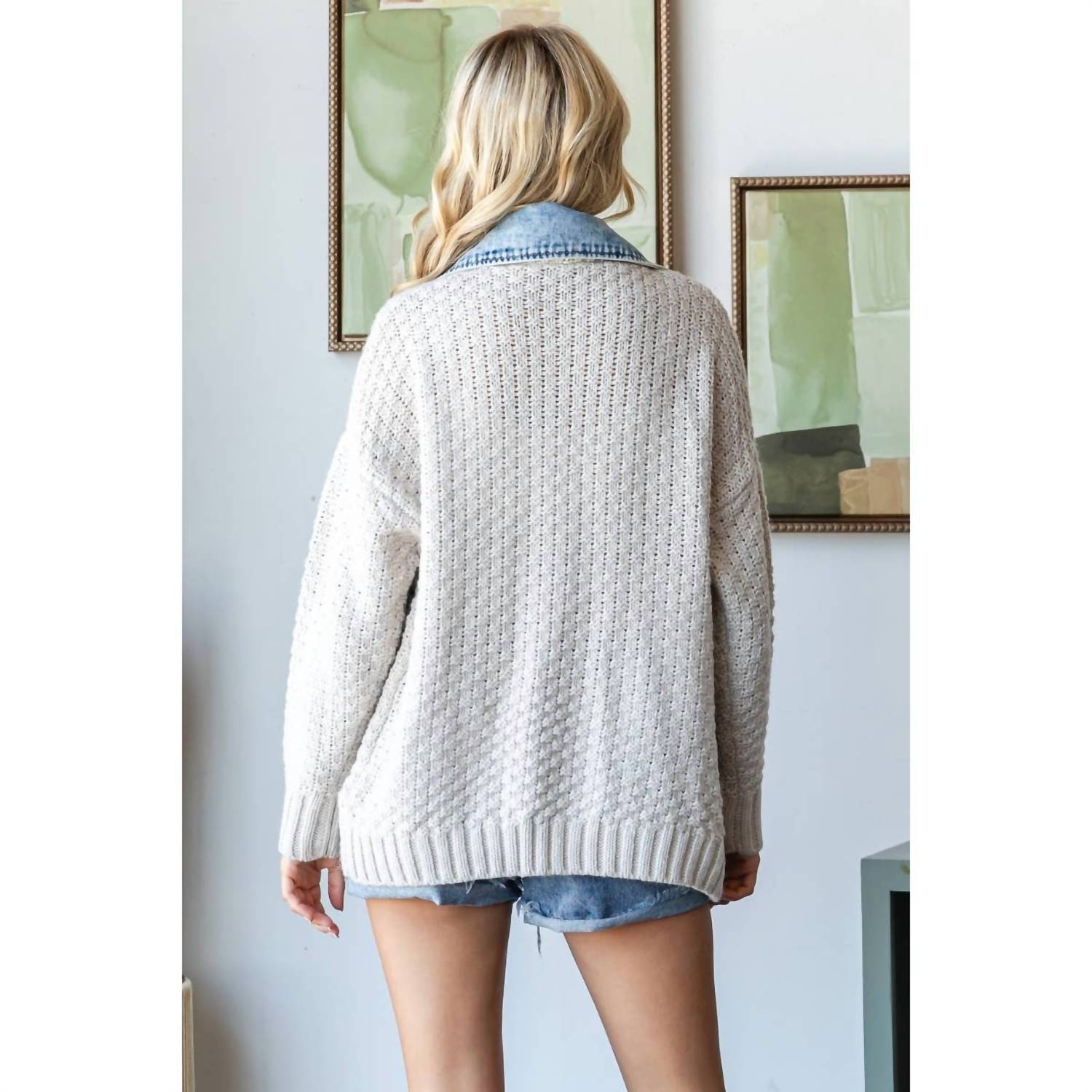 Veveret - Knit Body Layerd Jacket