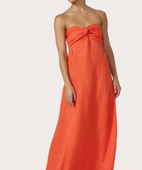 Lusana - Melody Linen Maxi Dress