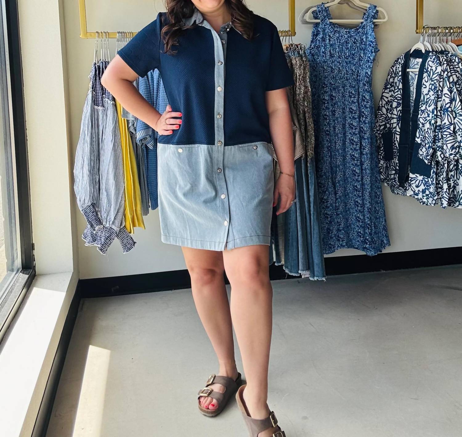 Entro - Women's Block Dress