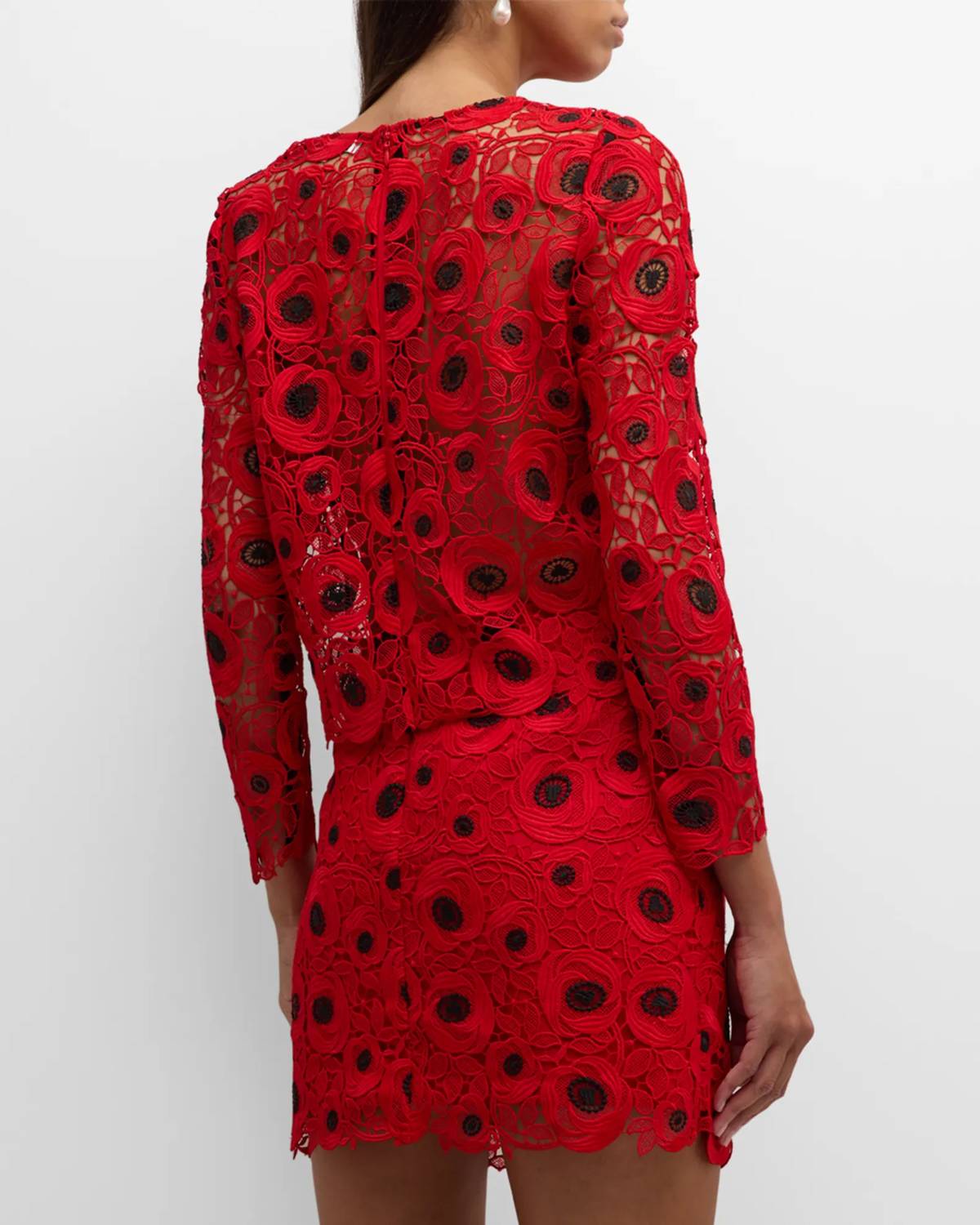 Milly - Nori Long Sleeve Lace Top