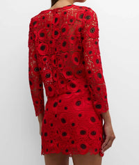Milly - Nori Long Sleeve Lace Top