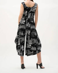 Joseph Ribkoff - Printed Sleeveless Culotte Jumpsuit