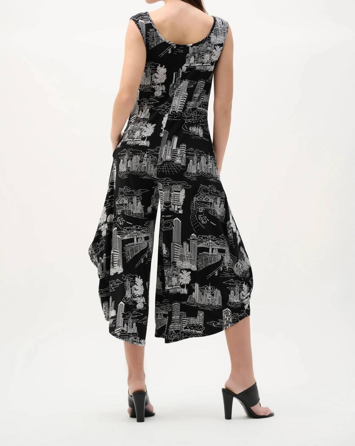 Joseph Ribkoff - Printed Sleeveless Culotte Jumpsuit