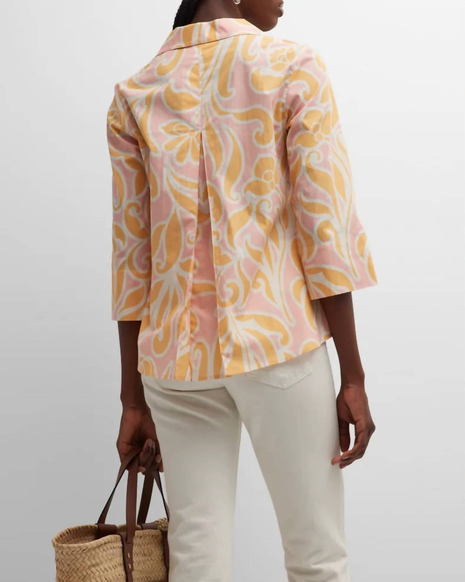 Finley - Sunshine Scroll Swing Top