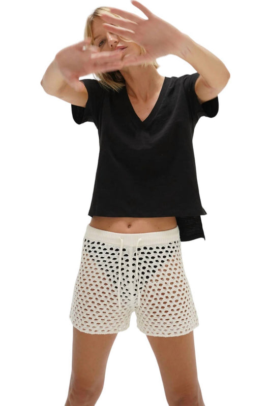 Lna - Laura Open Knit Short