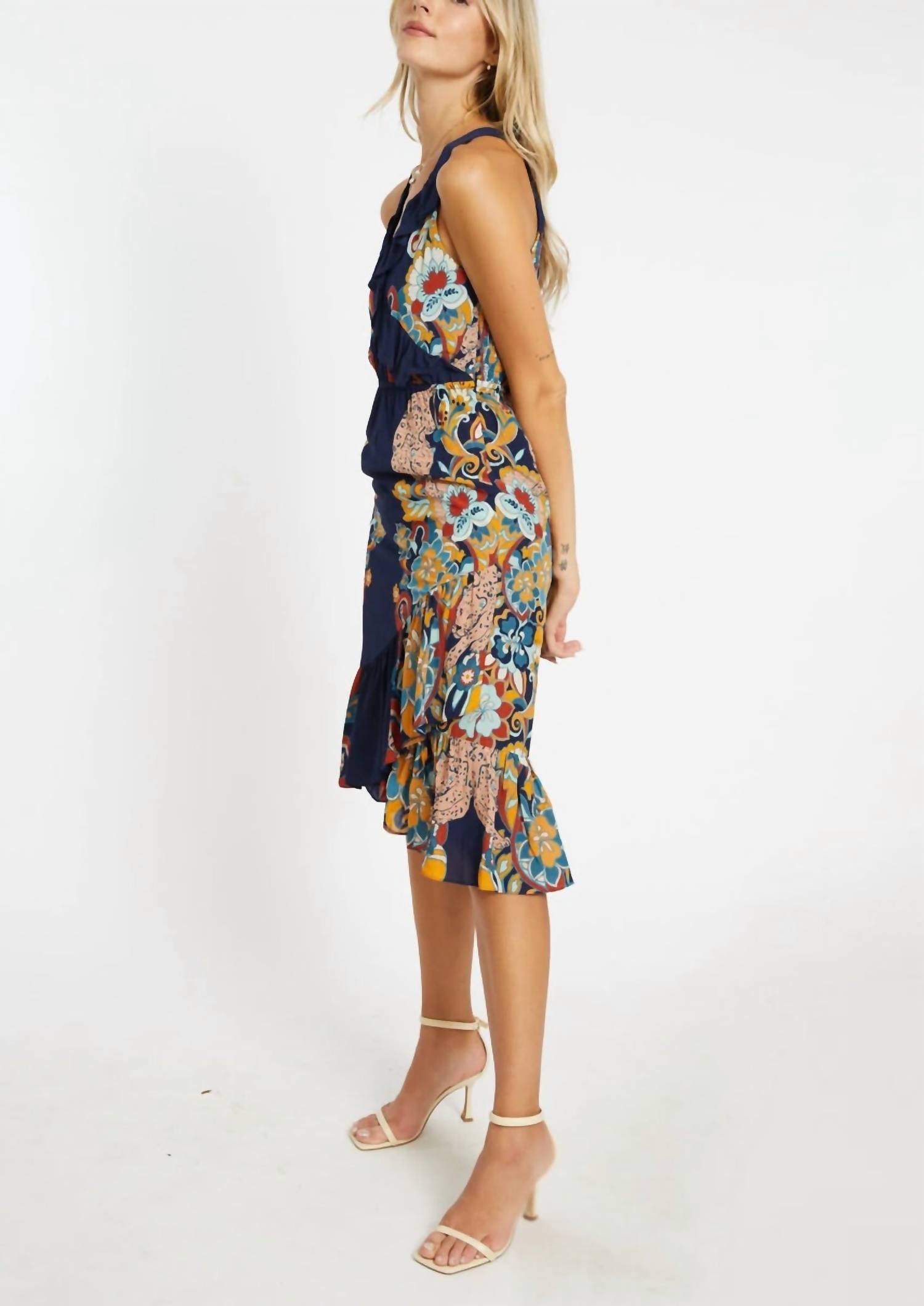 Caballero - Women's Cosmic Cheetah Tilda Dress