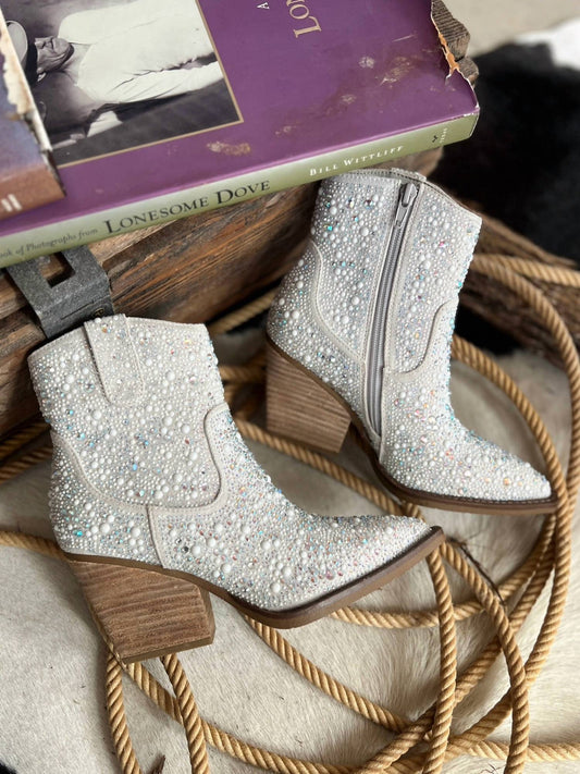 Very G - Women's Rhinestone Booties