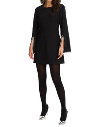 ALLISON NEW YORK Madison Mini Dress in black - women's dress - alternate view