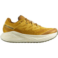 SALOMON Men's Aero Glide 3 Grvl Running Shoes in spicy mustard vanilla ice deep lechen green - men's shoe