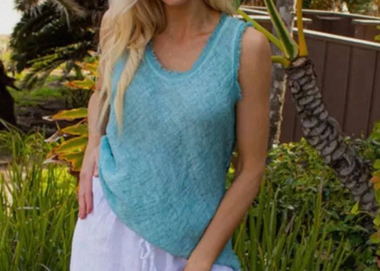 Gigi Moda - Nova Linen Sleeveless Top