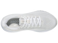 BROOKS Women's Ghost 17 Sneaker in white white grey - women's sneaker - alternate view
