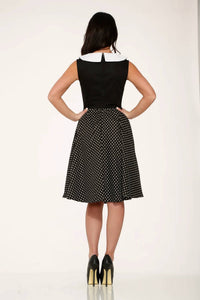 Orchid Bloom - Polka Dot Swing Dress