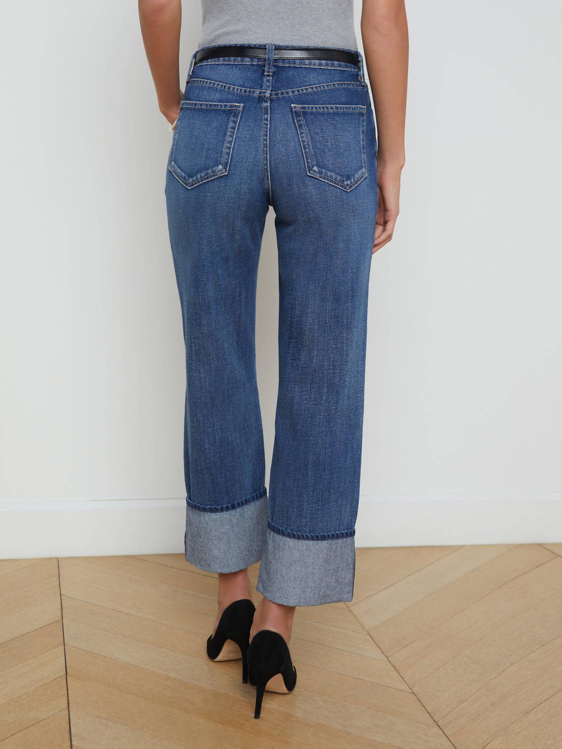 L'Agence - Leighton Cuffed Stovepipe Jean