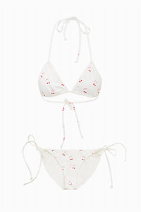LoveShackFancy Harbor Cherry Bikini in veranda red - women's swimwear - view 5