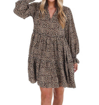 She + Sky - Out Of The Woods Leopard Mini Dress