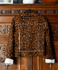 Alberto Makali - Animal Print Faux Shearling Jacket