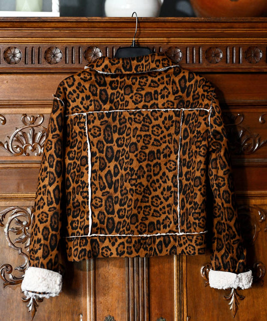 Alberto Makali - Animal Print Faux Shearling Jacket