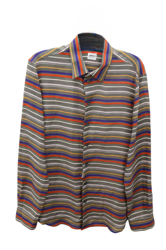 Armani - Striped Button Down Shirt