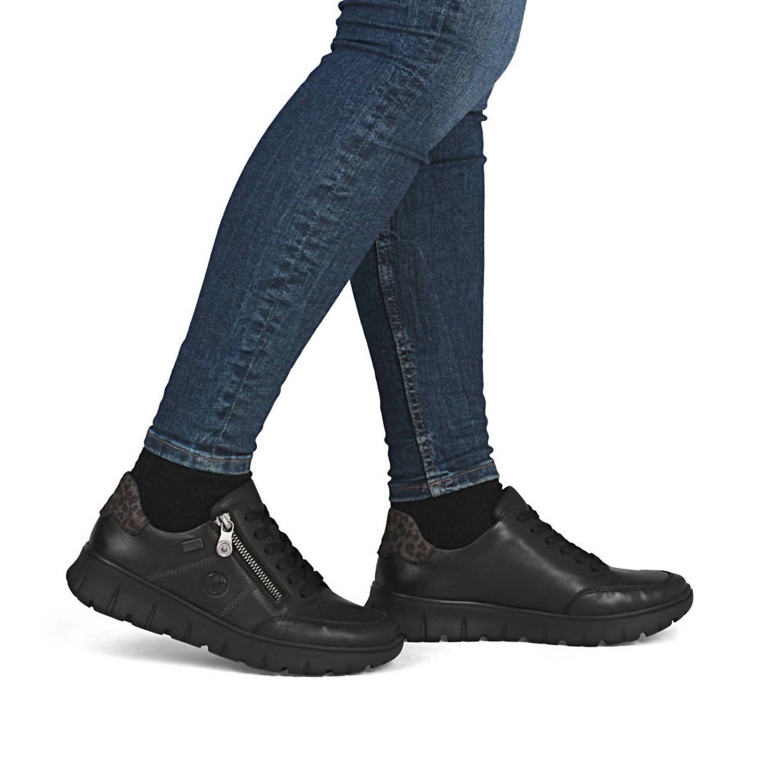 RIEKER Women's N1301 Lace Up Shoes in schwarz - women's sneaker - view 5