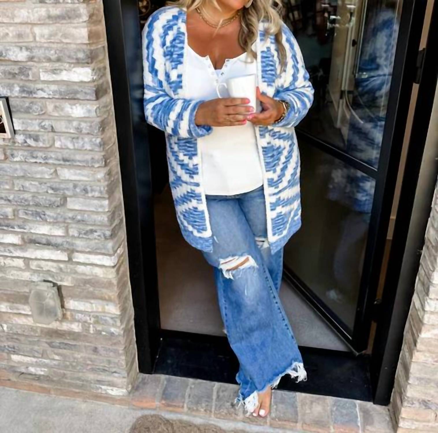 Blakeley - Aztec Cozy Cardigan