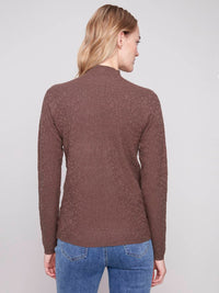 Charlie B - Textured Mock Neck Shirt
