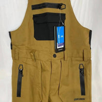 Gsou Snow Men’s Relaxed Fit Snow Bibs With Knee Reinforcements in brown - men's pants - view 10
