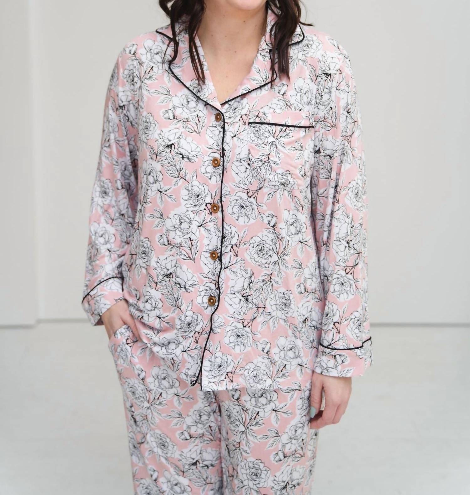 Laree + Co. - Allie Floral Bamboo Luxe Lounge Set