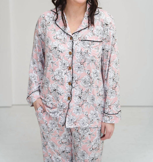 Laree + Co. - Allie Floral Bamboo Luxe Lounge Set