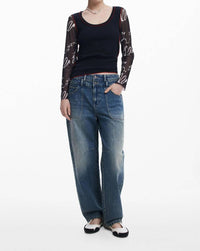 Desigual - Squiggle Long Sleeve Tee