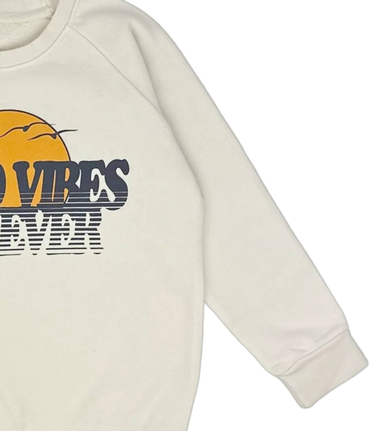 Tiny Whales - Kids Good Vibes Forever Sweatshirt