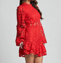 Rosa Clothing - Ballon Lace Dress