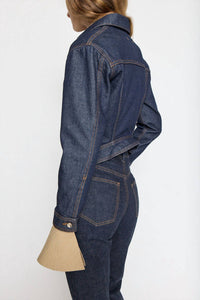 Ossou Hitch Denim Jacket in sable wash - women's jacket - view 4