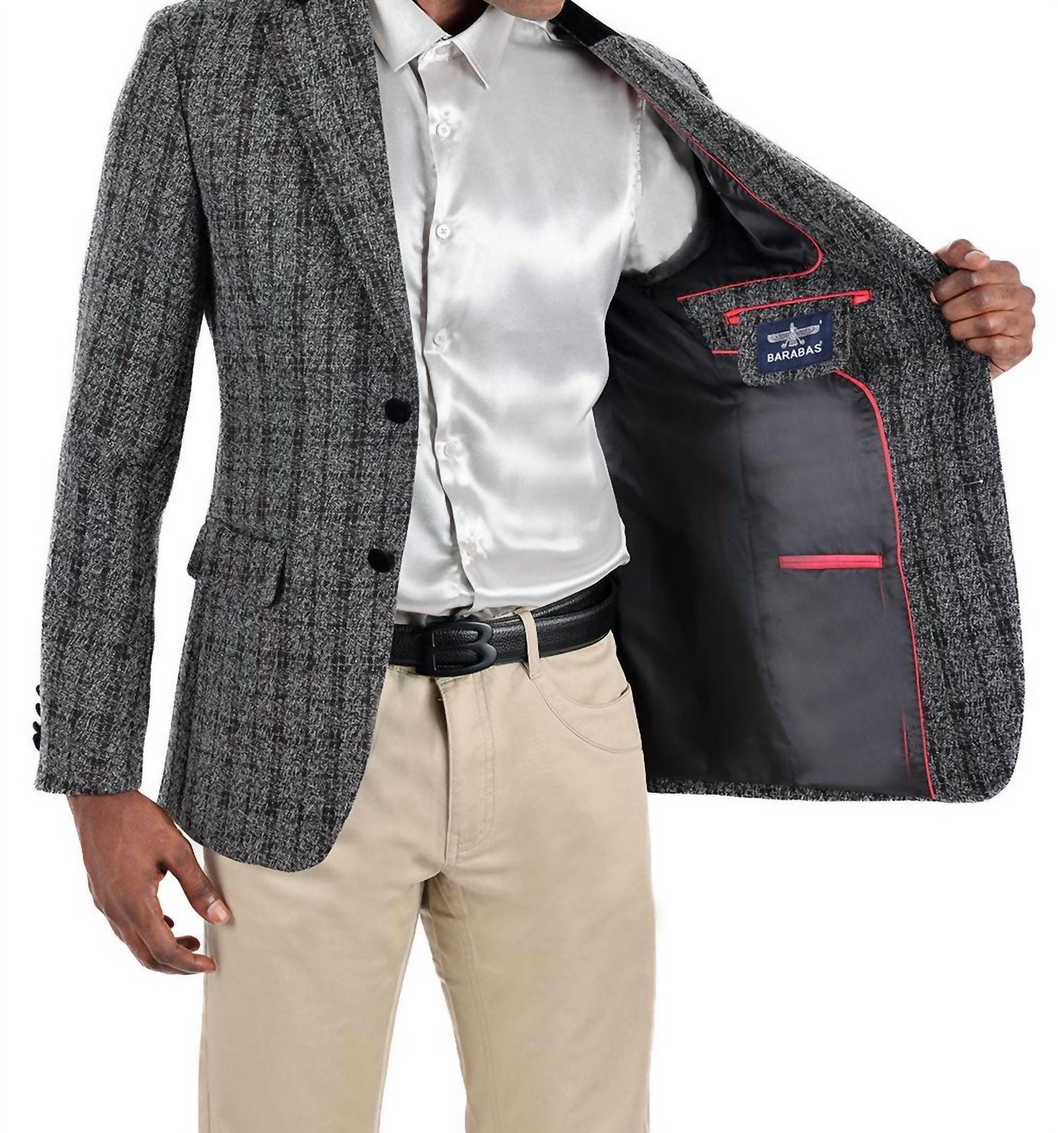 Barabas - Quilted Plaid Blazer