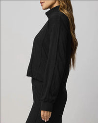 Splendid - Cable Lounge Turtleneck Top