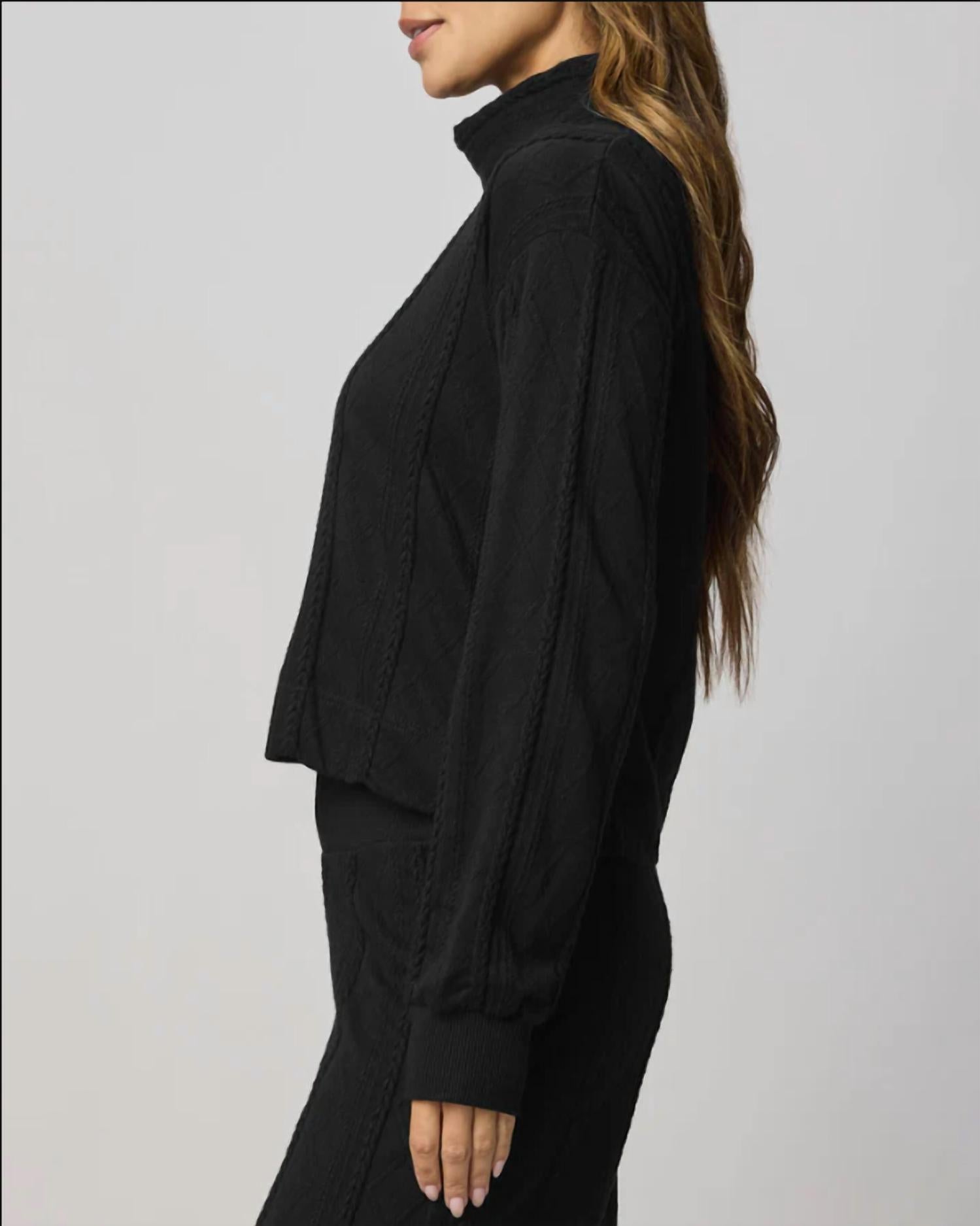 Splendid - Cable Lounge Turtleneck Top