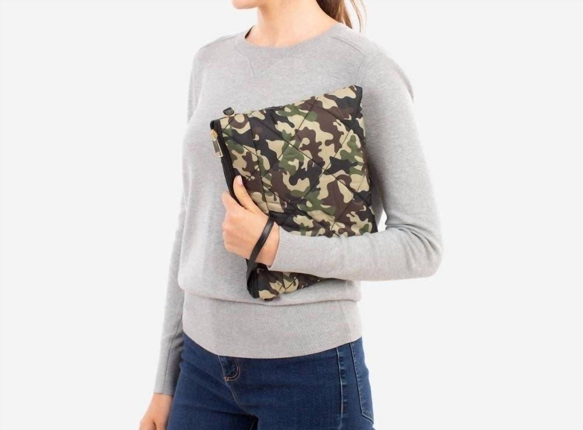 Judson & Company - Women's Puffer 3 Way Crossbody Wristlet And Clutch Purse