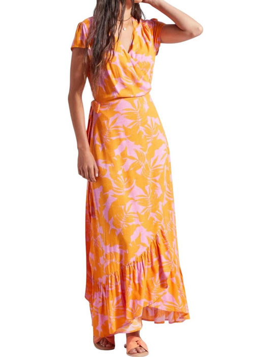 Tribal - Canary Printed Maxi Dress