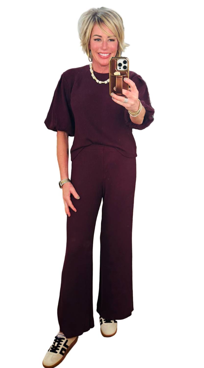 Bobi - Wide Leg Drawstring Pant
