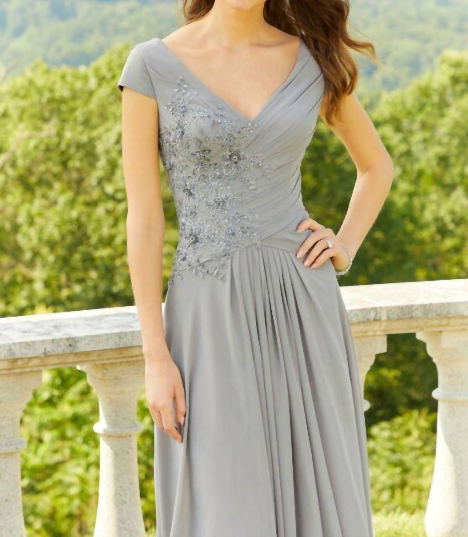 Morilee - Crystal Beaded Lace Gown