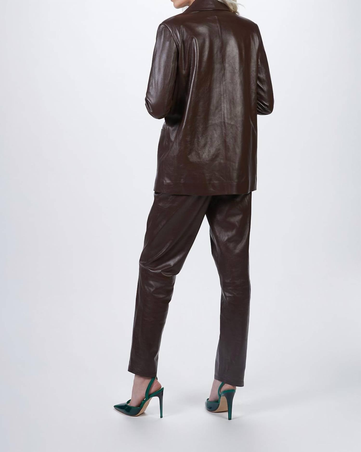 SUIT LEATHER JACKET