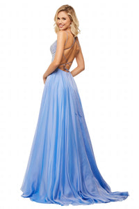 Sherri Hill - Beaded Lace-up Back Dress